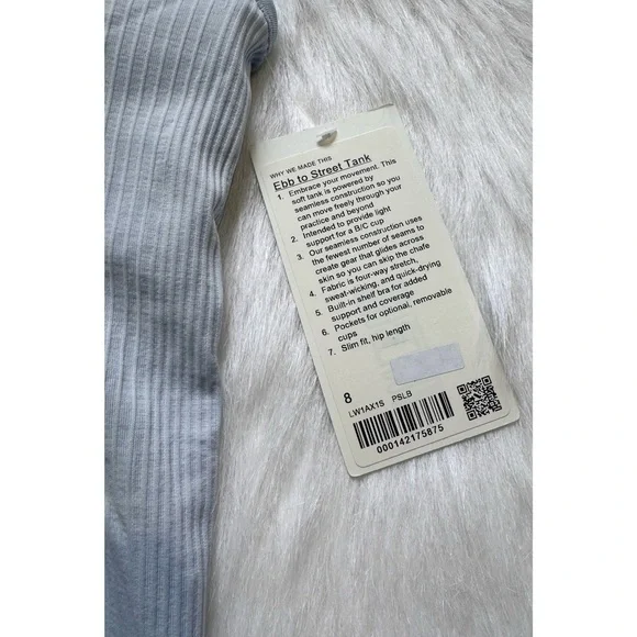 NWT Lululemon Ebb to Street Tank Top Pastel Blue 💗 - Picture 3 of 6